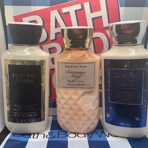 3 bath & body works body lotions